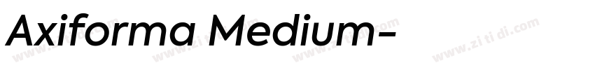 Axiforma Medium字体转换